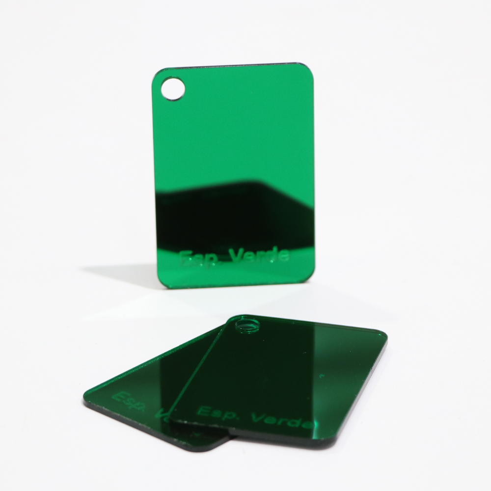CHAPA DE ACRILICO ESPELHADO VERDE 1000X2000X2MM, , large